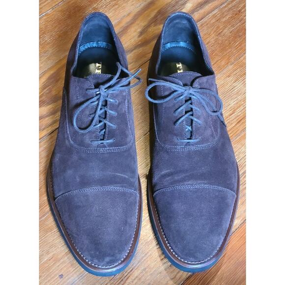 H S Trask Rivington Reserve Oxfords Suede Oxford Dress Shoes Men 11 M ITALY